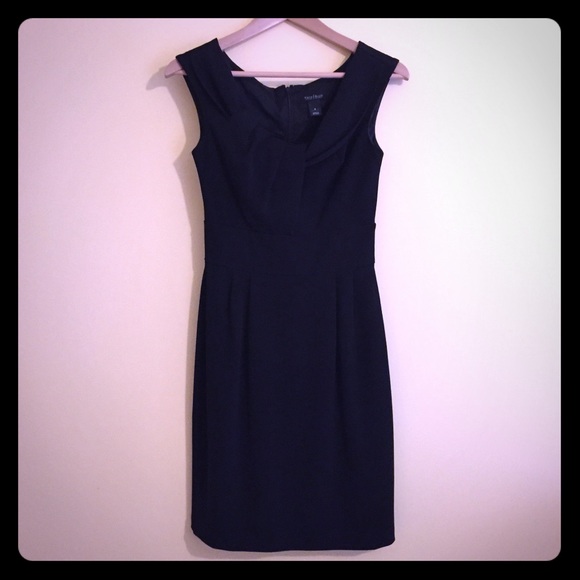 White House Black Market Dresses & Skirts - WHITE HOUSE BLACK MARKET BLACK TWIST NECK DRESS